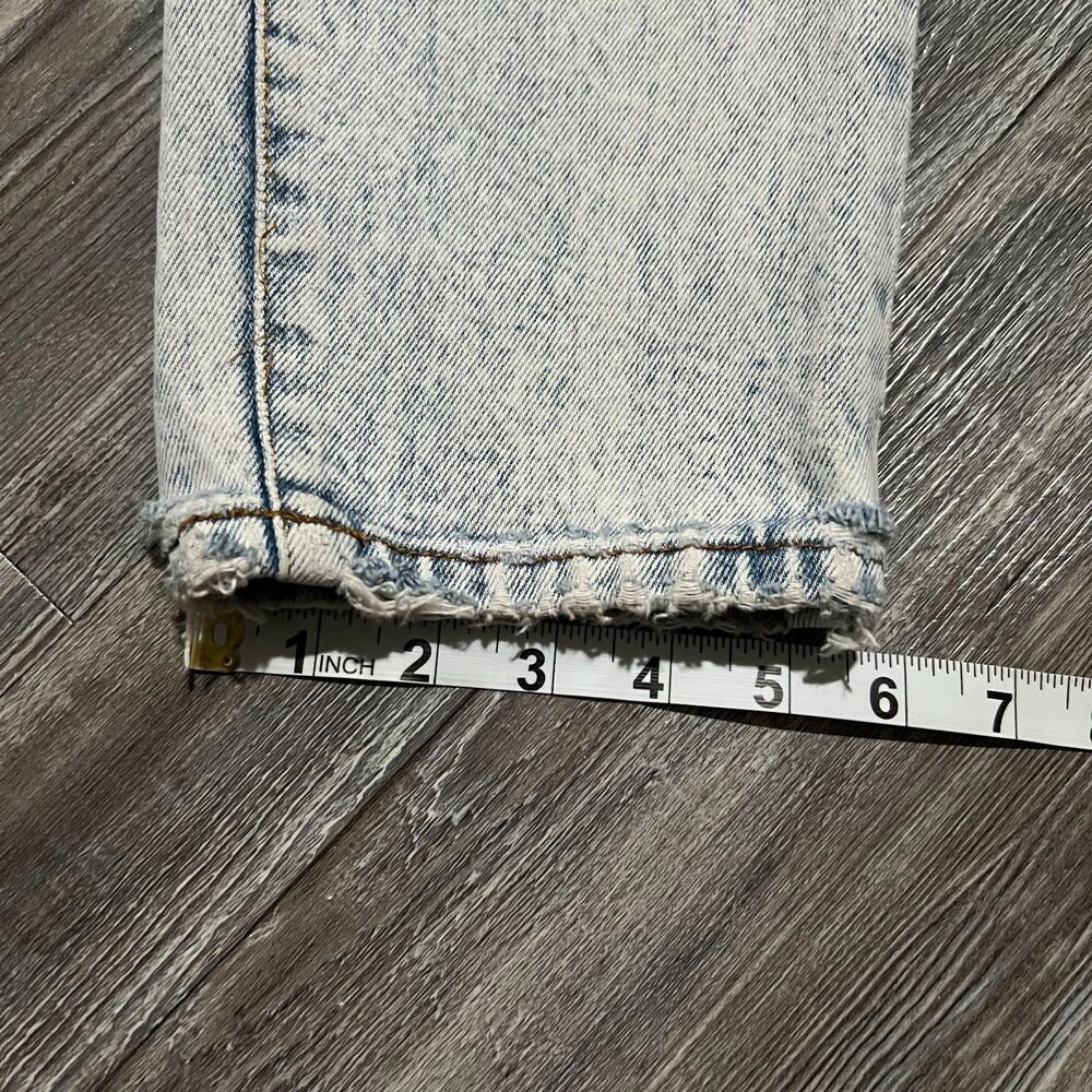 Jordache Basics 90s Acid Wash Jeans 11/12 (27x28.5) Made in Hong Kong - Picture 8 of 10